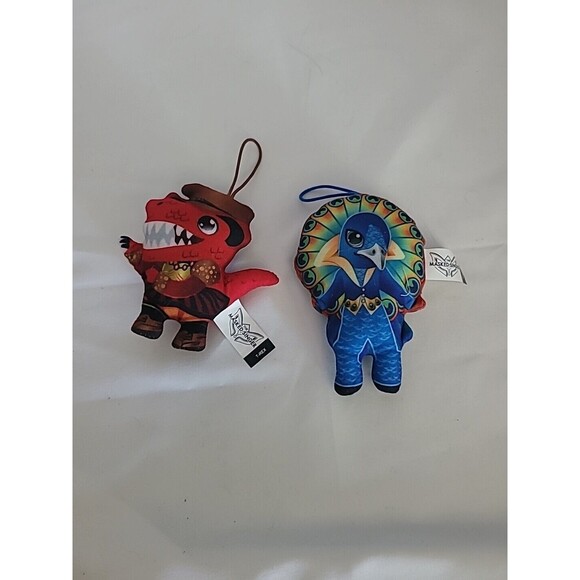 (2)Jojo Siwa T-Rex Dinosaur McDONALD'S and Peacock 2023 MASKED SINGER TOYS - Picture 1 of 13